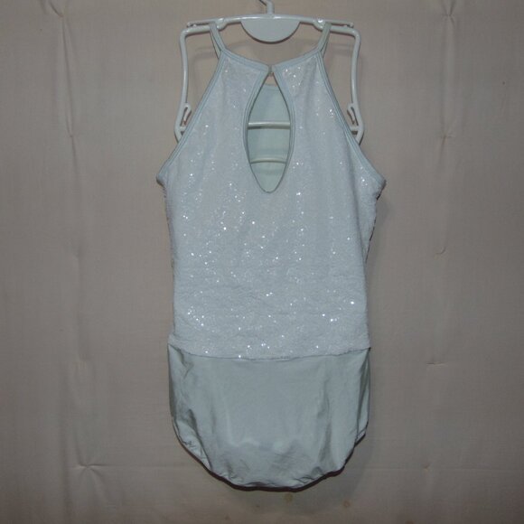 Revolution Dancewear White Sequin Leotard MA - Picture 3 of 8